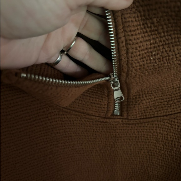 CALLA Women's Run Long Sleeve 1/4 Zip Pullover XL BROWN - Picture 7 of 8